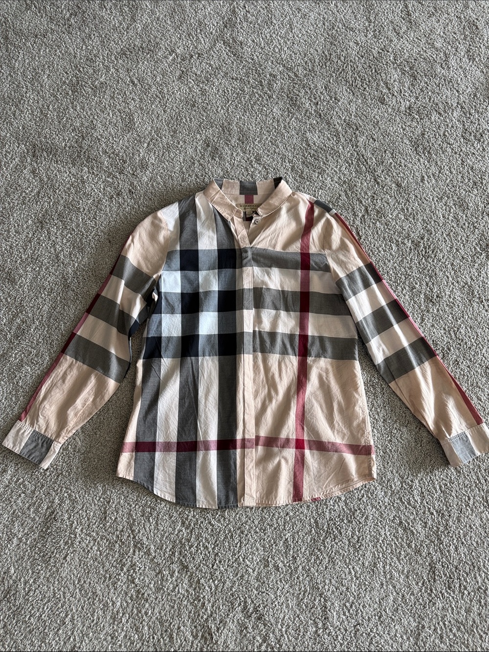 Burberry Women’s Check Classic Button-Down Shirt Slim Fit